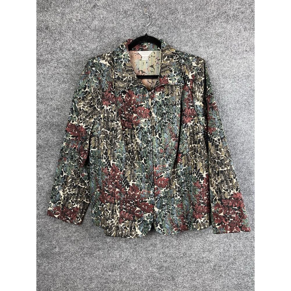 Christopher & Banks Women's Small Tapestry Jacket Great Size X (14W)